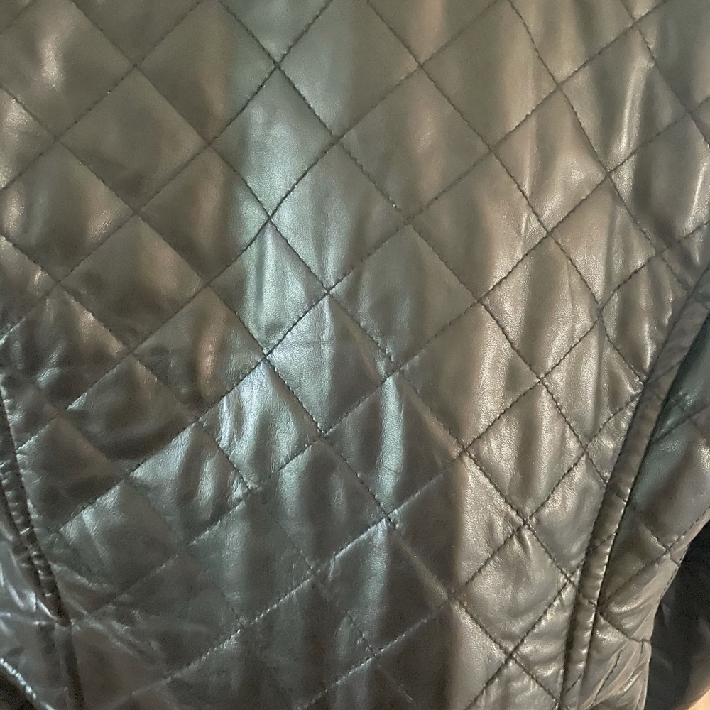 Aqua leather jacket - size 10 - Picture 6 of 6